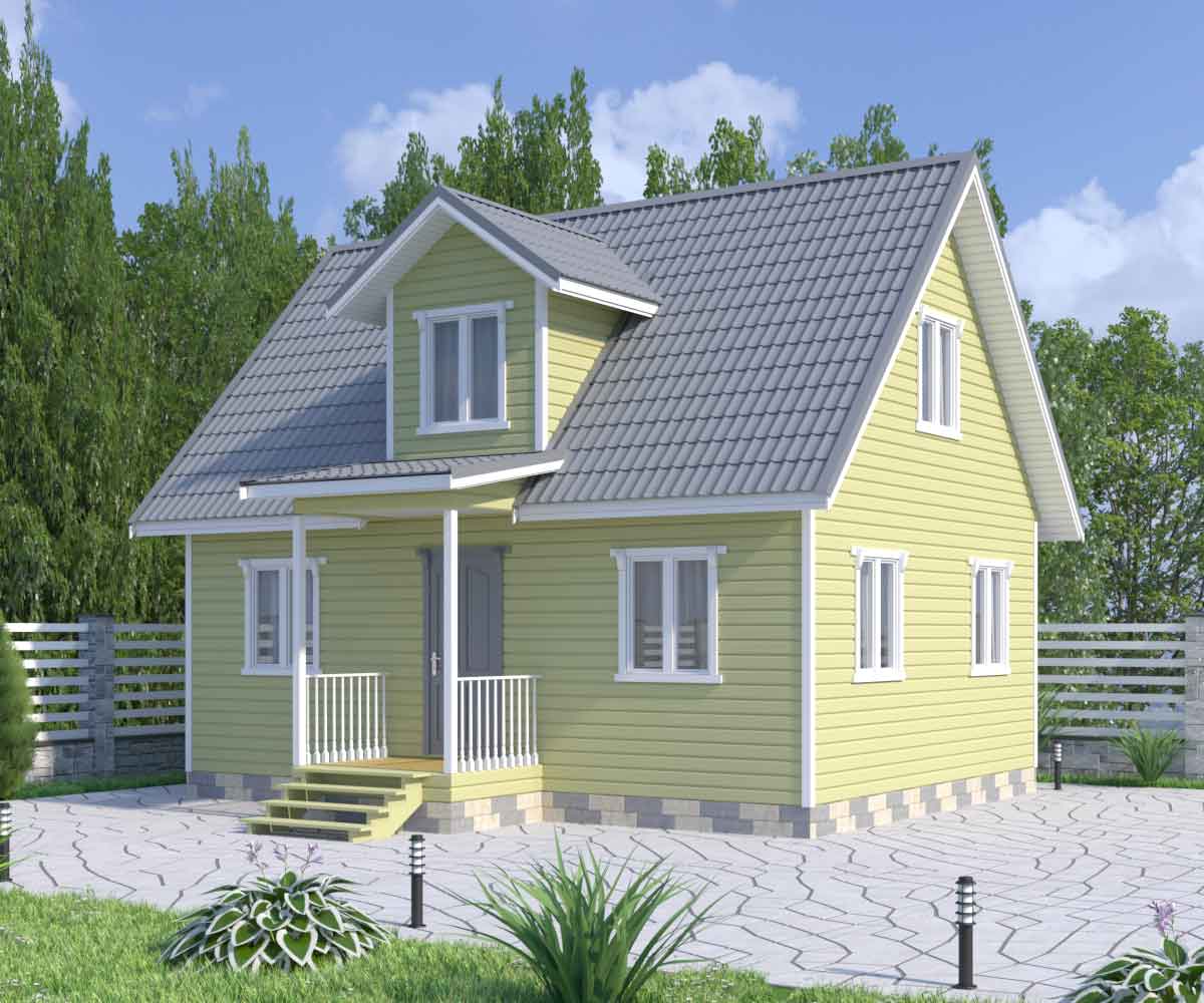 Каркасный дом 6х8